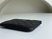 Chanel Classic Card Holder Zipper A50168 Black Size 14 x 10 x 1 cm  - 6