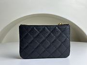 Chanel Classic Card Holder Zipper A50168 Black Size 14 x 10 x 1 cm  - 4