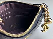 Chanel Classic Card Holder Zipper A50168 Black Size 14 x 10 x 1 cm  - 3