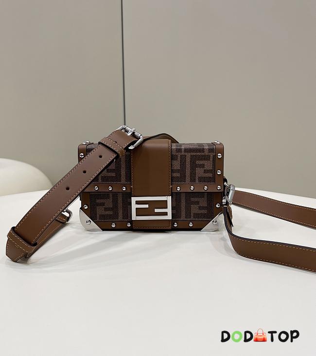 Fendi Baguette Trunk Mini Crossbody Bag Size 19 × 4 × 11 cm - 1