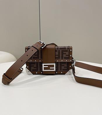 Fendi Baguette Trunk Mini Crossbody Bag Size 19 × 4 × 11 cm