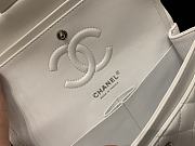 Chanel Flap White Bag Lambskin Light Gold Hardware Size 23 cm - 4
