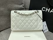 Chanel Flap White Bag Lambskin Light Gold Hardware Size 23 cm - 2