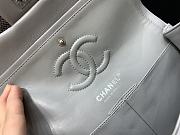 Chanel Flap Grey Bag Lambskin Light Gold Hardware Size 23 cm - 6
