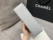 Chanel Flap Grey Bag Lambskin Light Gold Hardware Size 23 cm - 5