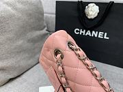 Chanel Flap Pink Bag Lambskin Light Gold Hardware Size 23 cm - 6