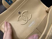 Chanel Flap Beige Bag Lambskin Light Gold Hardware Size 23 cm - 5