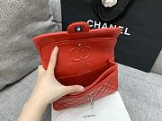 Chanel Flap Red Bag Lambskin Light Gold Hardware Size 23 cm - 4