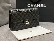 Chanel Flap Black Bag Lambskin Light Gold Hardware Size 23 cm - 6