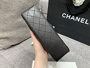 Chanel Flap Black Bag Lambskin Light Gold Hardware Size 23 cm - 3