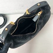Prada Arqué Leather Shoulder Bag Black Size 22.5 x 18.5 x 6 cm - 4