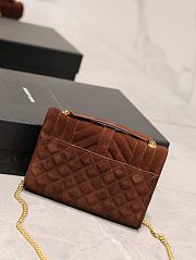 YSL Small Envelope Bag Brown Size 21 × 13 × 6 cm - 6