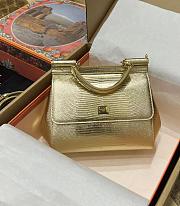 Dolce & Gabbana Kim Sicily Handbag Gold Size 20 x 16 x 8 cm - 1