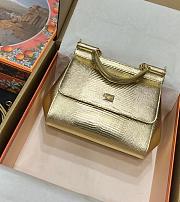 Dolce & Gabbana Kim Sicily Handbag Gold Size 20 x 16 x 8 cm - 5