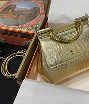 Dolce & Gabbana Kim Sicily Handbag Gold Size 20 x 16 x 8 cm - 6