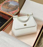 Dolce & Gabbana Kim Sicily Handbag White Size 20 x 16 x 8 cm - 1