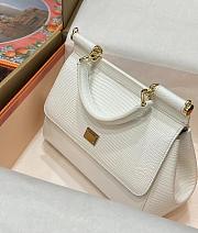 Dolce & Gabbana Kim Sicily Handbag White Size 20 x 16 x 8 cm - 6