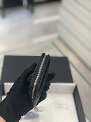 Chanel Square Zip Around Card Holder Wallet Gold Hardware Size 11.5 x 10 x 2.5 cm - 2