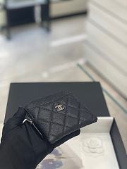 Chanel Square Zip Around Card Holder Wallet Gold Hardware Size 11.5 x 10 x 2.5 cm - 6