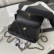 Chanel Flap Handle Black Bag Size 17 cm - 6