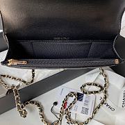 Chanel Flap Handle Black Bag Size 17 cm - 4