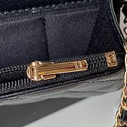 Chanel Flap Handle Black Bag Size 17 cm - 2