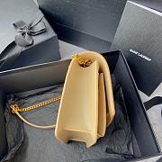 YSL Sunset Handbag Beige Size 19 x 14 x 5.5 cm - 5