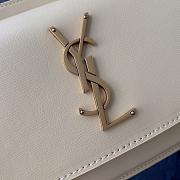 YSL Sunset Handbag Beige Size 19 x 14 x 5.5 cm - 4