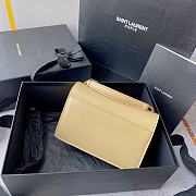 YSL Sunset Handbag Beige Size 19 x 14 x 5.5 cm - 2