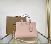 Burberry TB Grainy Leather Satchel Bag Pink Size 32.5 x 12 × 24 cm - 1