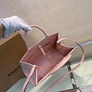 Burberry TB Grainy Leather Satchel Bag Pink Size 32.5 x 12 × 24 cm - 5