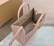 Burberry TB Grainy Leather Satchel Bag Beige Size 32.5 x 12 × 24 cm - 5