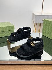 Gucci Double G Sandals Black - 1