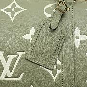 Louis Vuitton Keepall Bandoulière 45 Monogram Empreinte Leather Green M46671 Size 45 x 27 x 20 cm - 4