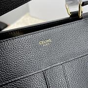 Celine Medium Cabas De France Bag Black Size 37 x 27 x 14 cm - 3