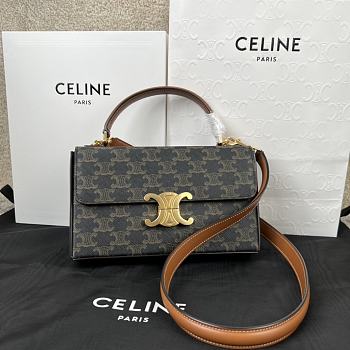 Celine Shoulder Bag Size 22 x 13.5 x 6 cm