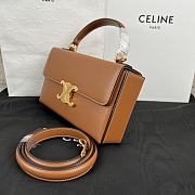 Celine Shoulder Chain Box Bag Brown Size 22 x 13.5 x 6 cm - 5