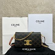 Celine Multipochette In Triomphe Canvas And Calfskintan Size 20.5 x 11 x 4 cm - 1