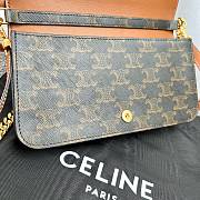 Celine Multipochette In Triomphe Canvas And Calfskintan Size 20.5 x 11 x 4 cm - 4