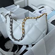 Chanel Underarm Bag White AS4638 Size 25 × 20 × 7 cm - 5