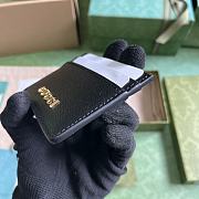 Gucci Card Case With Gucci Script In Black Leather Size 7 x 10 cm - 6