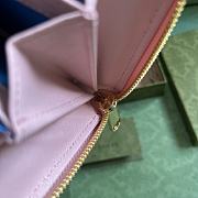 Gucci Zip Around Wallet With Gucci Script In Pink Leather Size 20 x 12.5 x 4 cm - 6