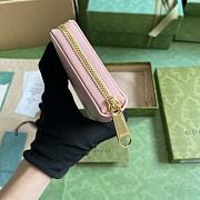 Gucci Zip Around Wallet With Gucci Script In Pink Leather Size 20 x 12.5 x 4 cm - 5