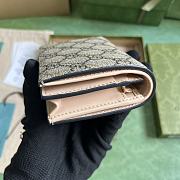 Gucci Card Case Wallet With Horsebit Print Size 8 x 11 x 3 cm - 3