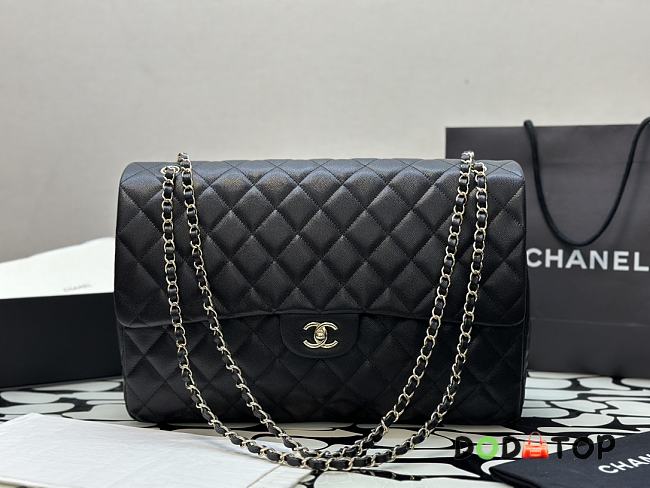Chanel Flap Caviar Large Boarding Bag Size 40 x 26 x 12 cm - 1