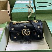 Gucci GG Marmont Small Shoulder Bag Black Size 26 x 15 x 7 cm - 1