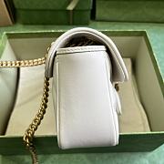 Gucci GG Marmont Small Shoulder Bag White Size 26 x 15 x 7 cm - 5