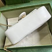 Gucci GG Marmont Small Shoulder Bag White Size 26 x 15 x 7 cm - 4