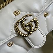 Gucci GG Marmont Small Shoulder Bag White Size 26 x 15 x 7 cm - 2