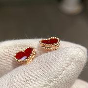 Vca Red Heart Earrings - 2